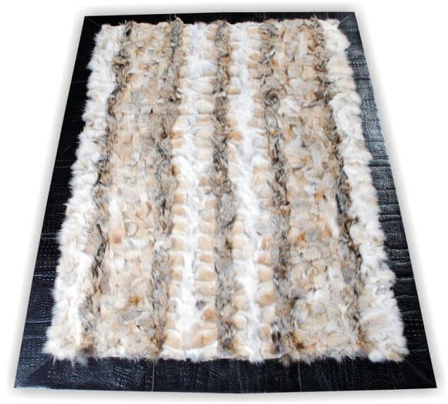 Coyote Croco bont tapijt | Maat: 270 × 270 cm