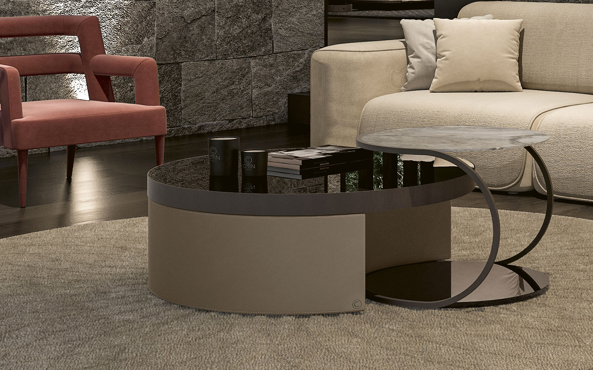 Table basse ronde Starlight