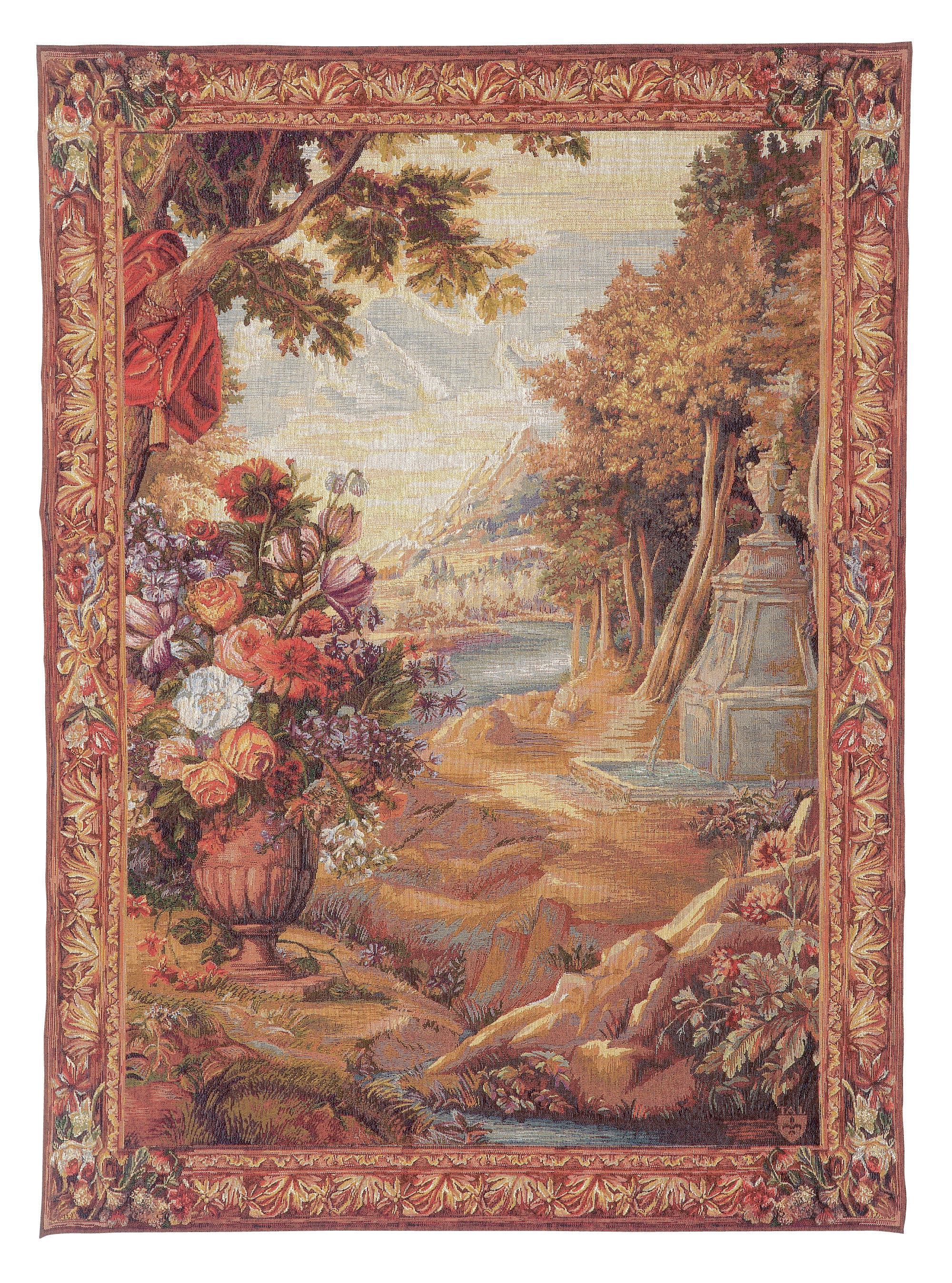 Tapisserie murale Bouquet drapé – fontaine