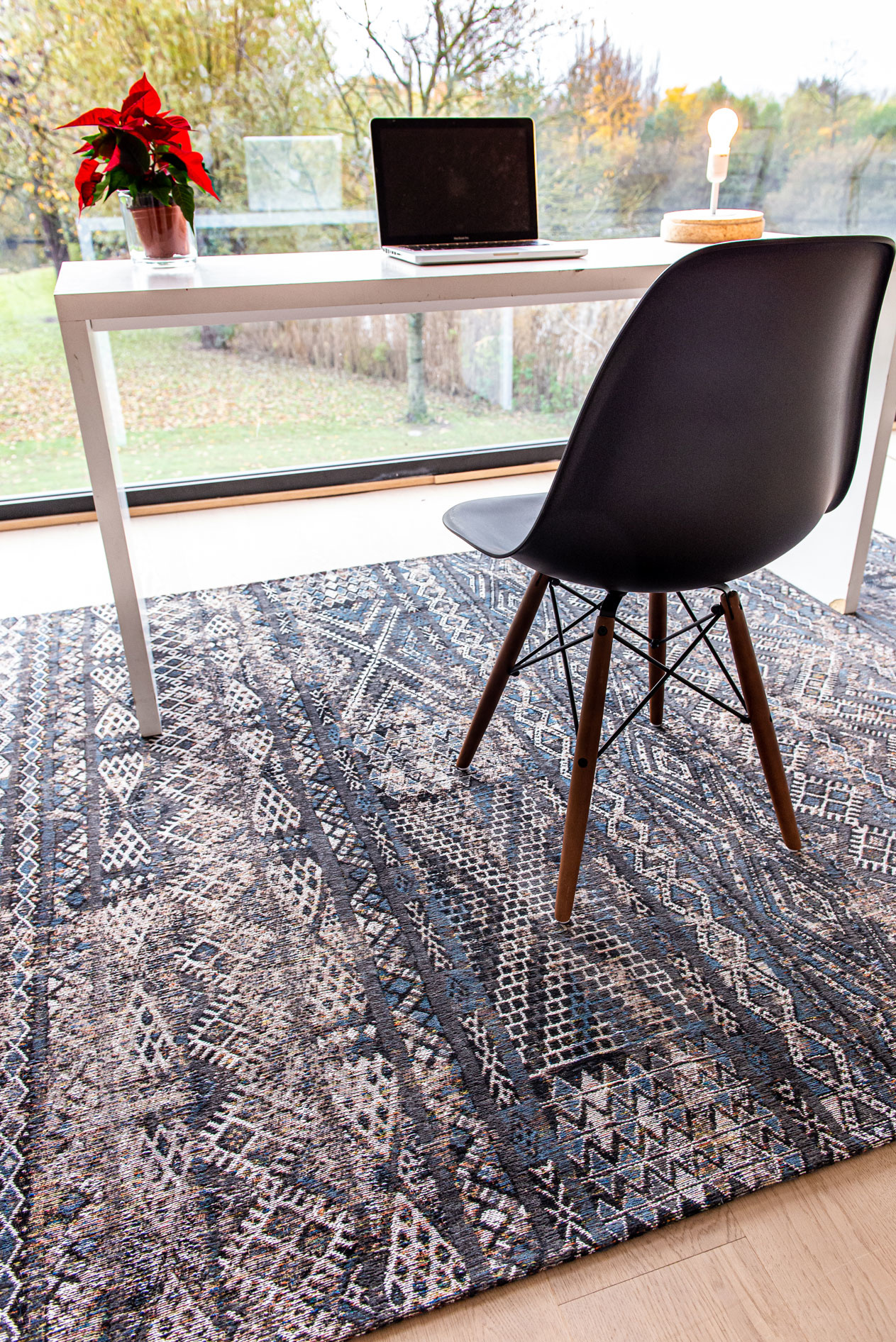Tapis rond Black Water | Taille: 140 × 200 cm