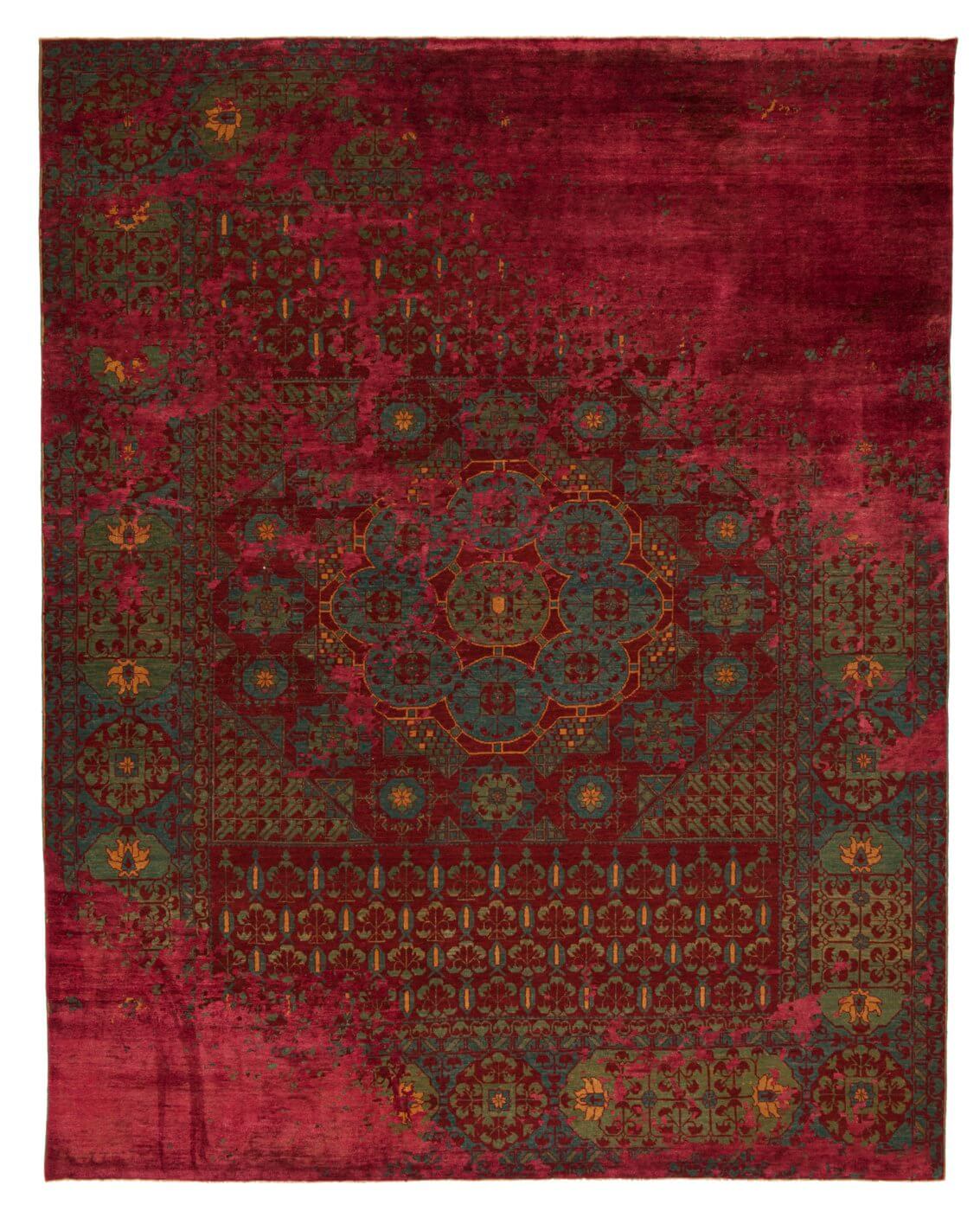 Mamluk Kensington Raved rood vloerkleed | Maat: 250 × 300 cm