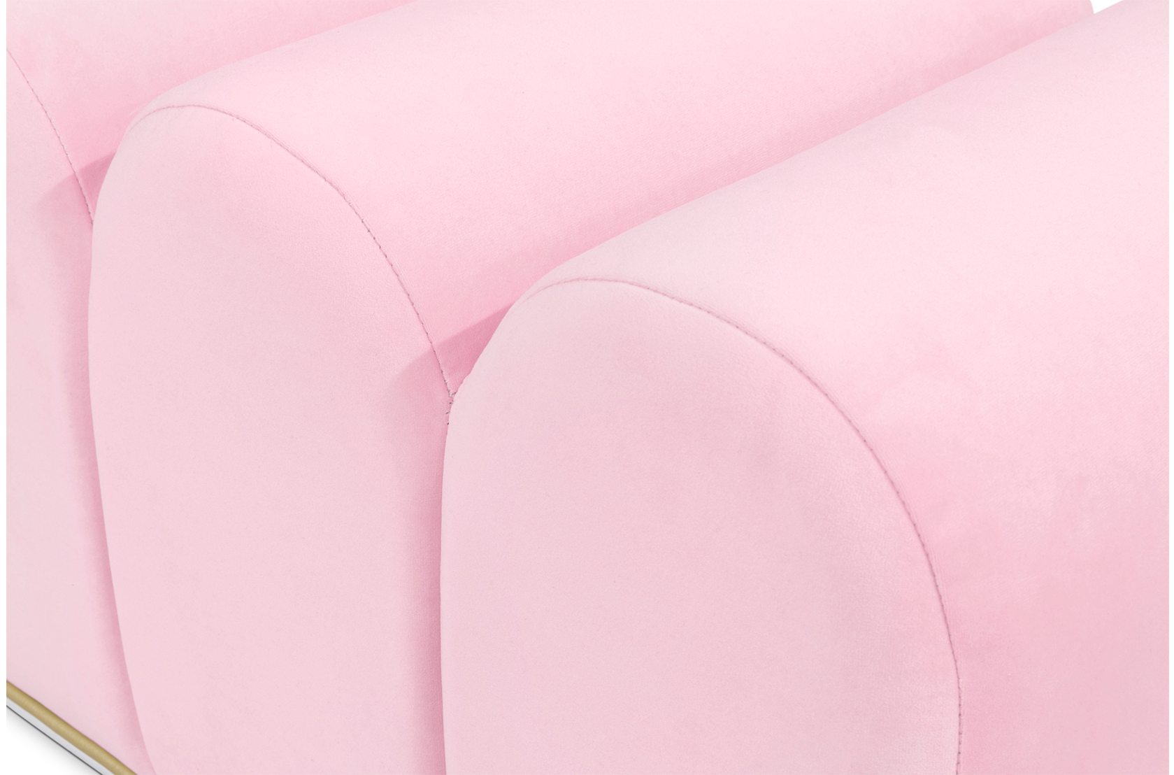 Zoete wervel roze bankje