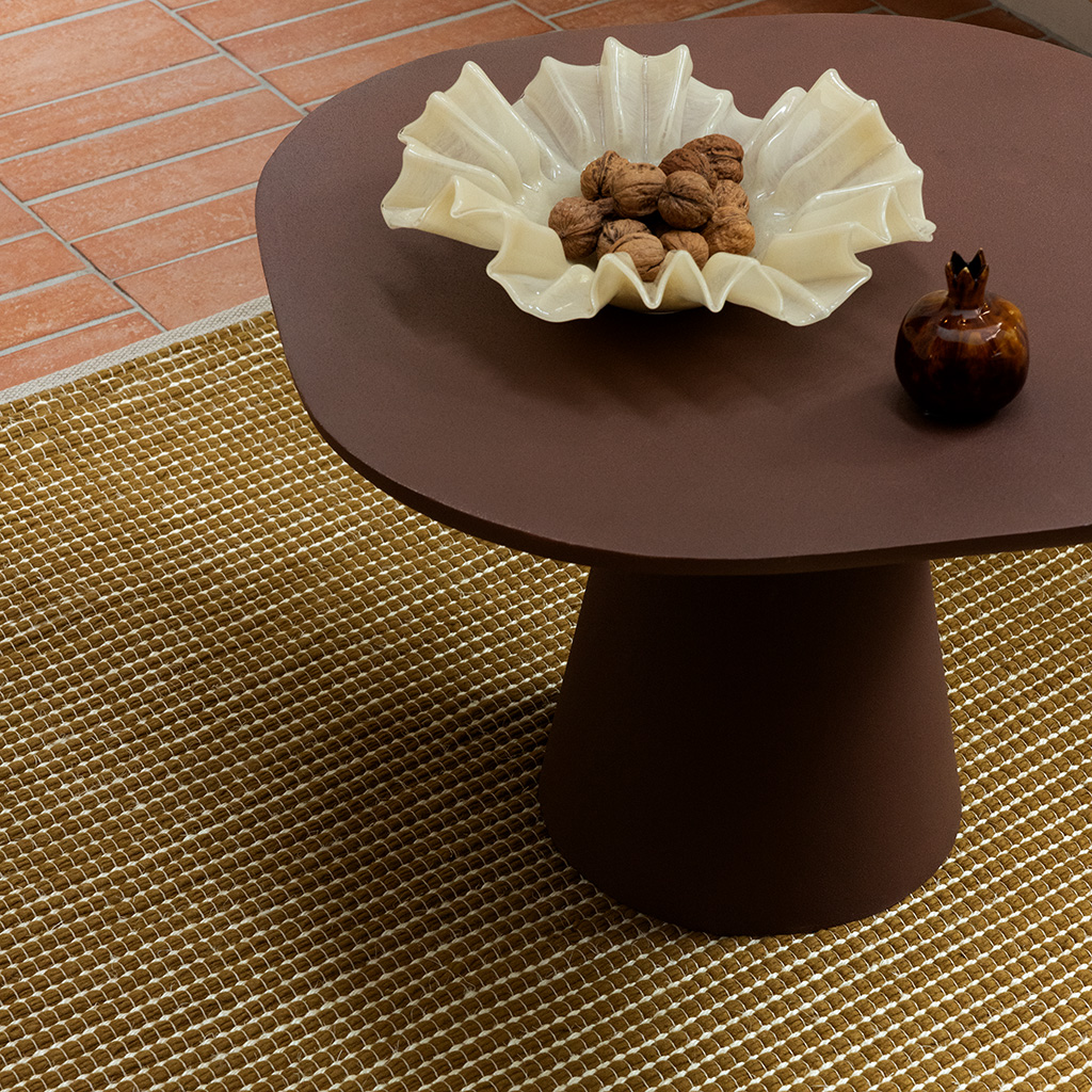 Tapis Frame moutarde | Taille: 170 × 240 cm