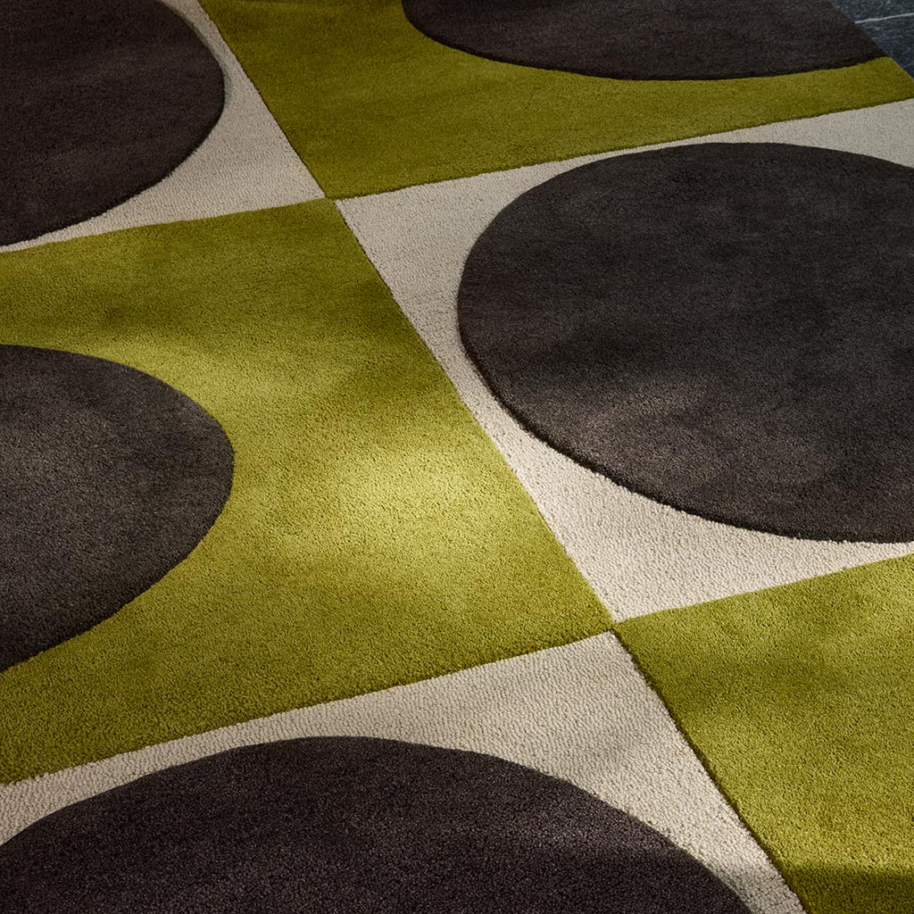 Spot Square walnoot korstmos premium vloerkleed