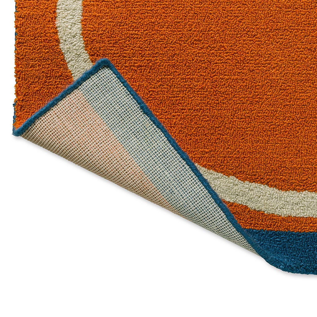 Linear Stem oranje outdoor vloerkleed | Maat: 250 × 350 cm