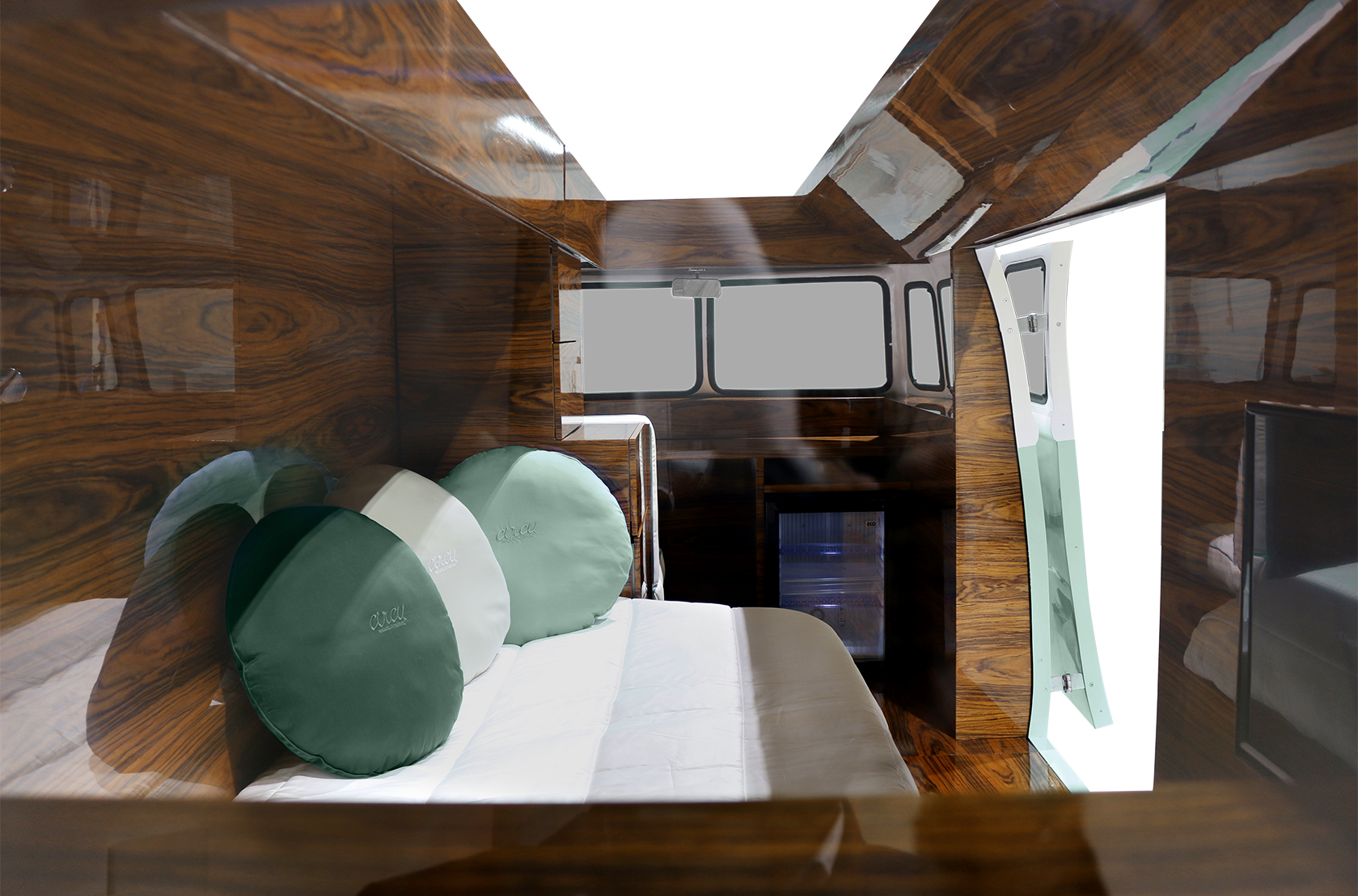 Reiziger caravan groen beddenset