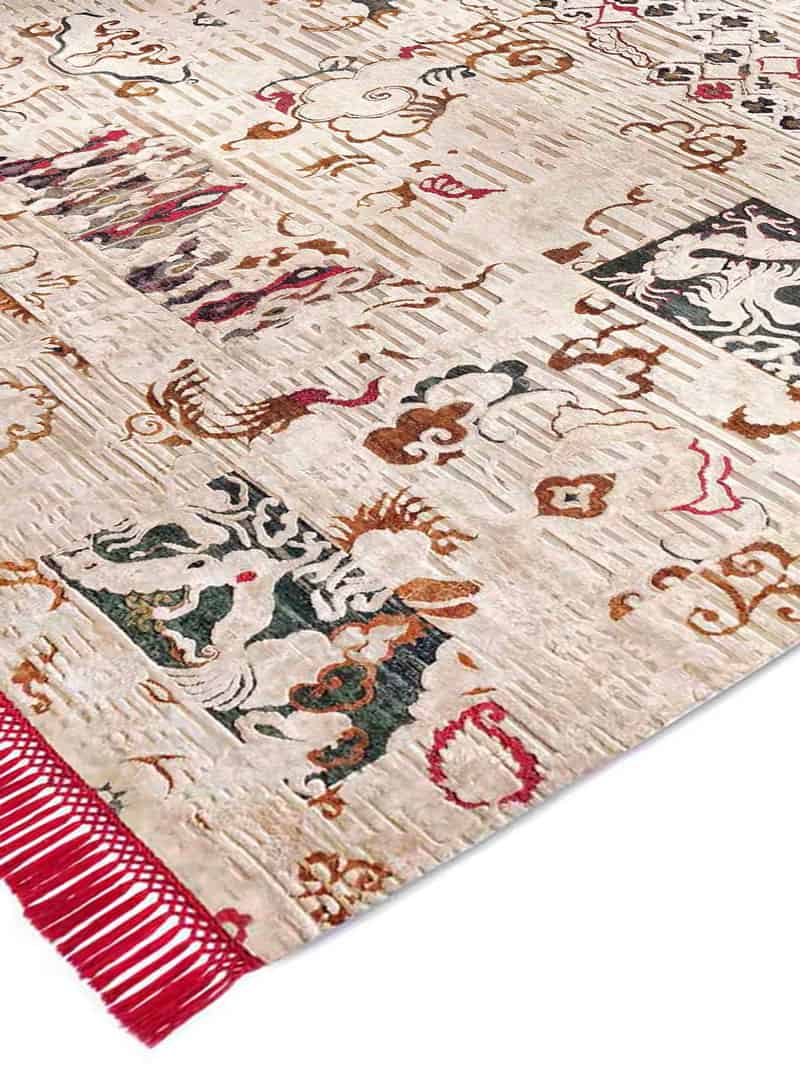 Dragon luxe handgeknoopt vloerkleed