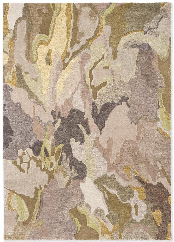 Tapis Foresta galet/sable | Taille: 250 × 350 cm