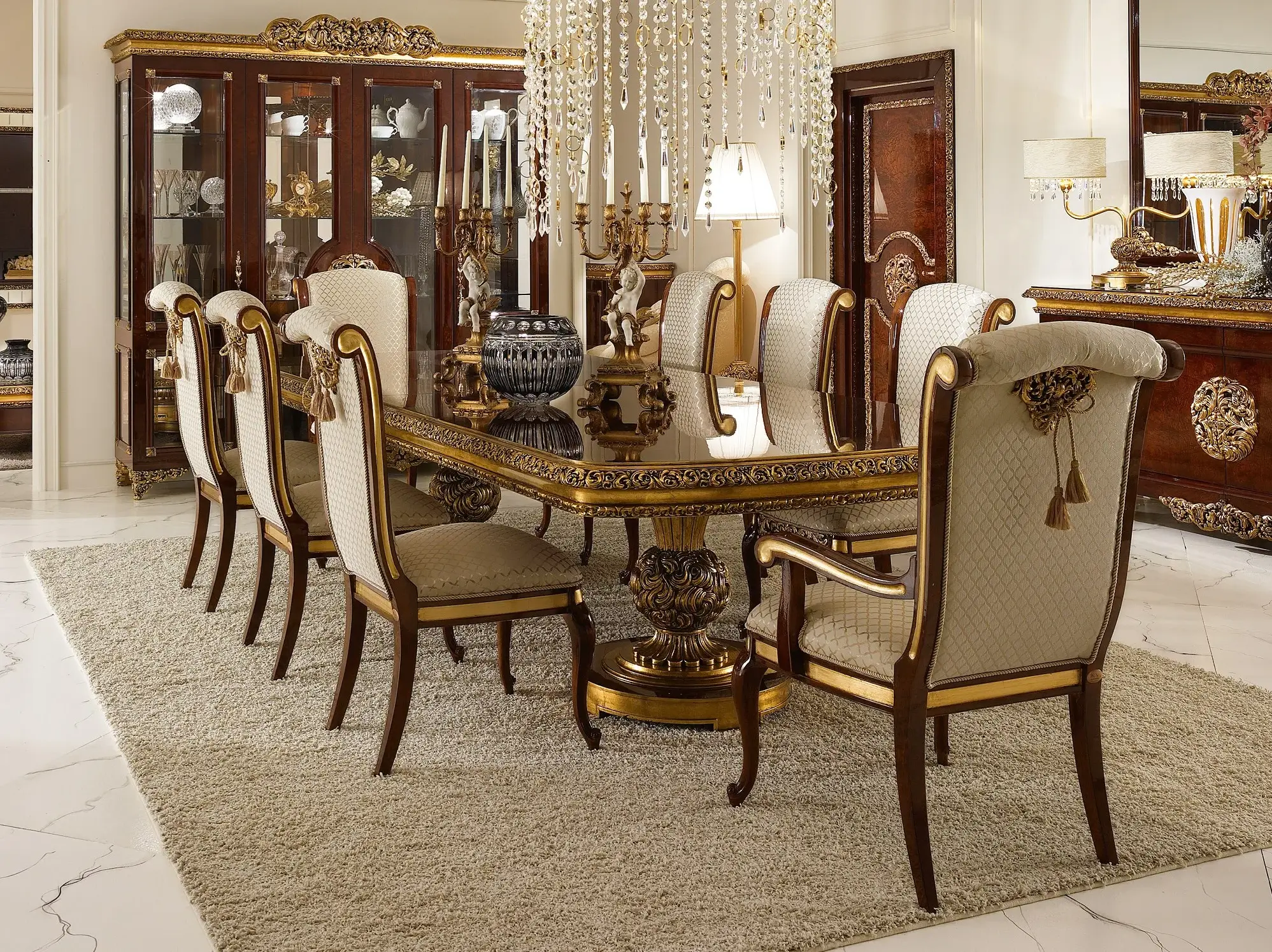 Table à manger classique Élégance | Configuration: Uitschuifbaar