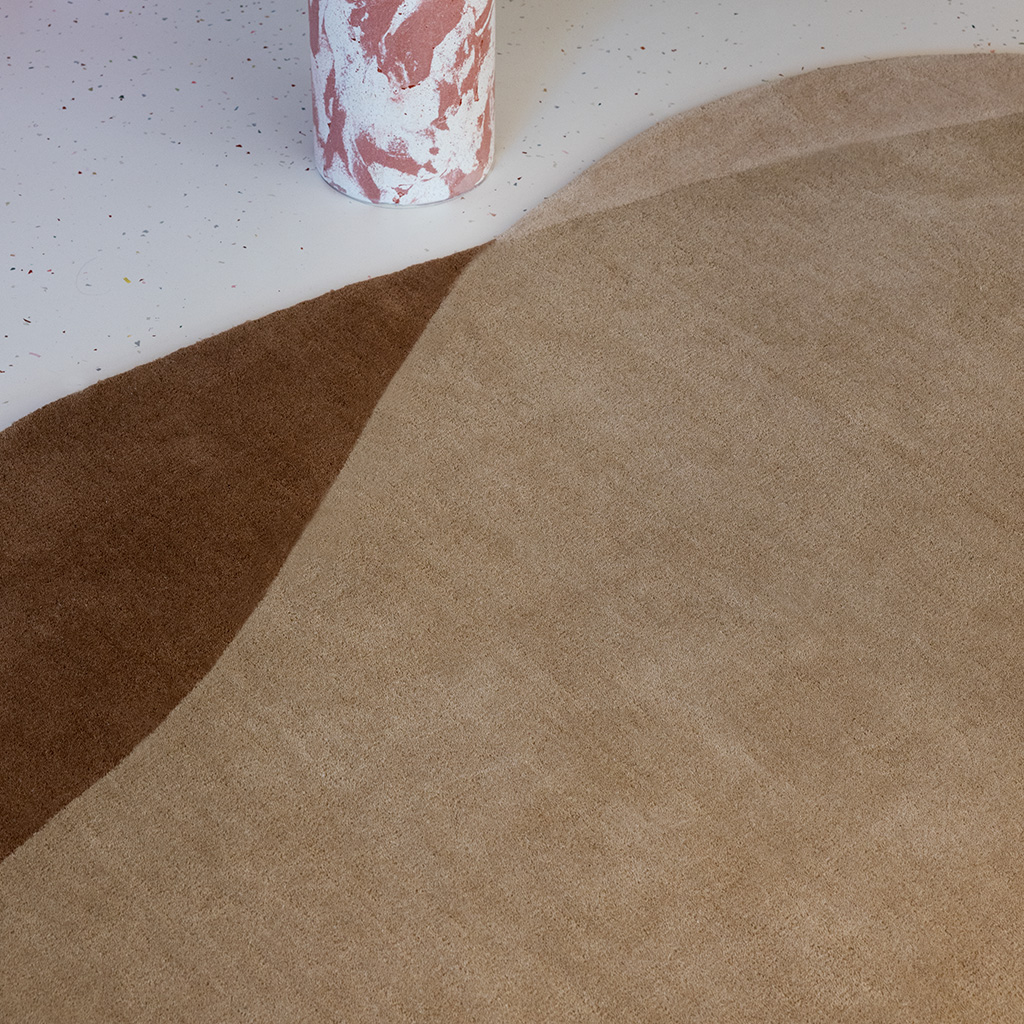 Element Moore karamel vloerkleed | Maat: 250 × 330 cm
