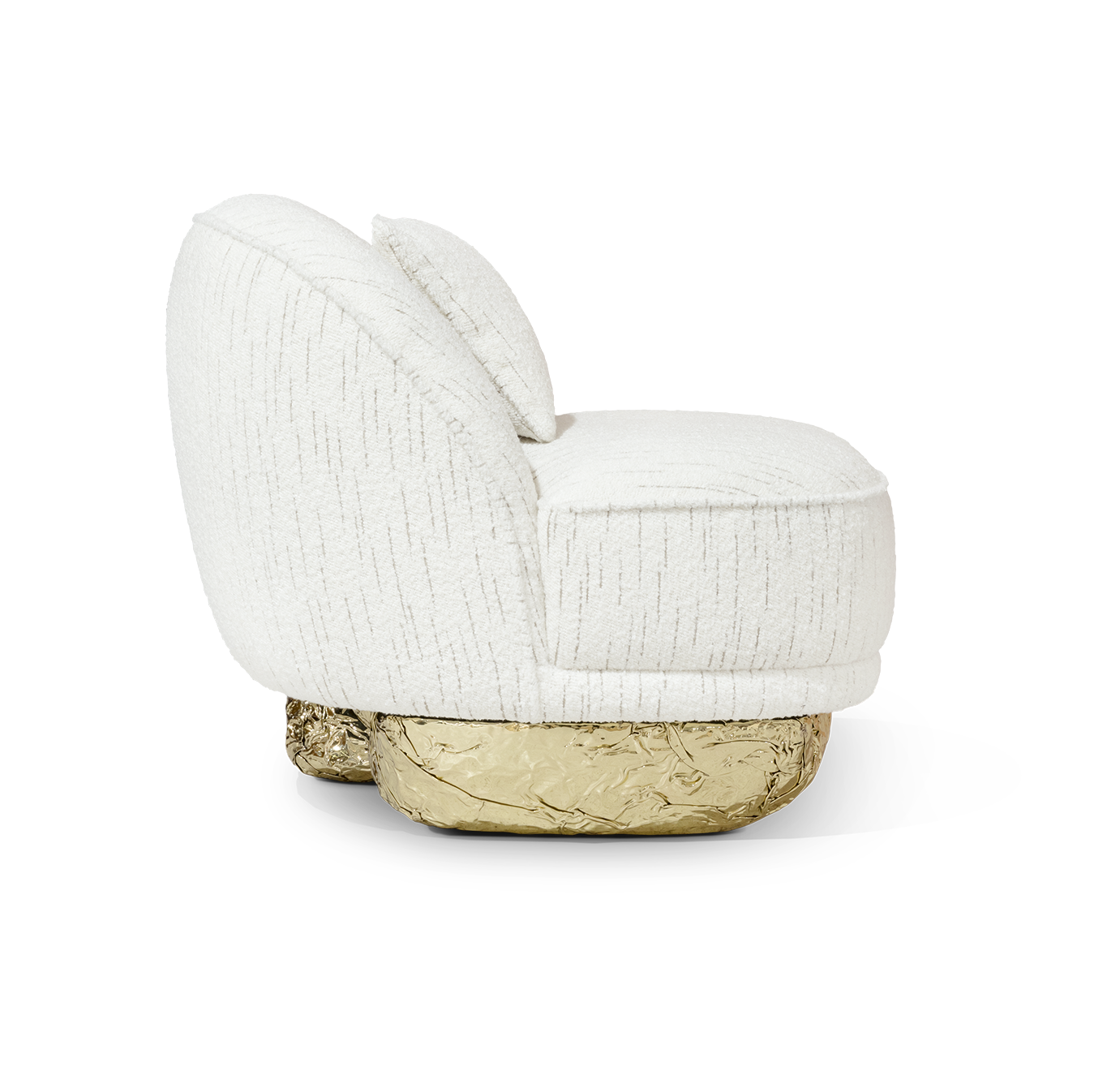 Fauteuil blanc Angora II