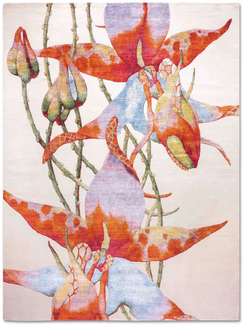 Tapis noué à la main Orchid