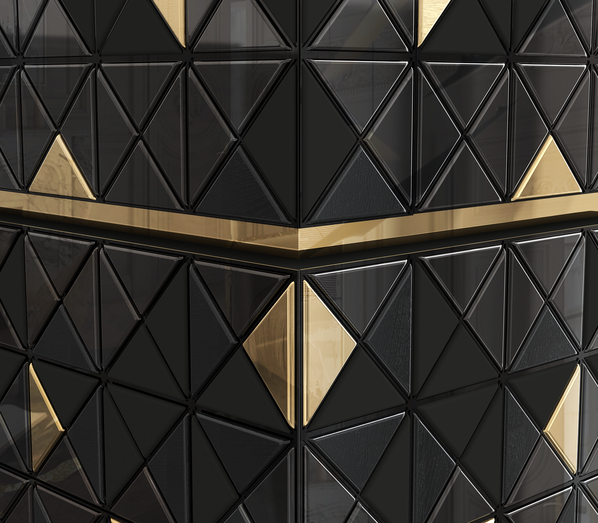 Armoire Mosaic II noire