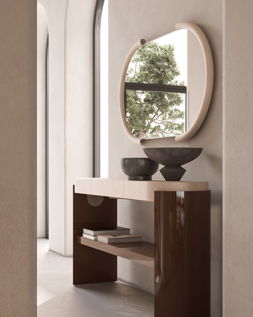 Miroir mural ovale Gaston