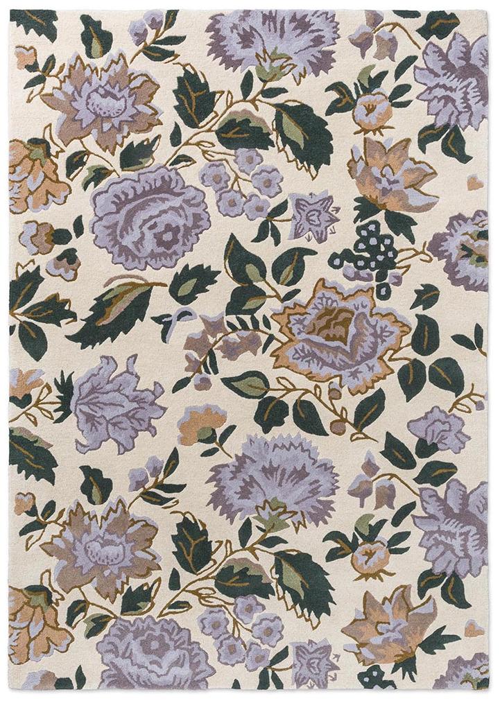 Tapis Wendling Floral bruyère pourpre | Taille: 250 × 350 cm