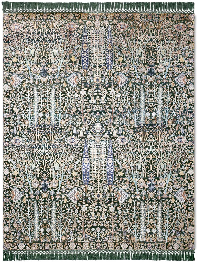 Tapis de luxe Pine Garden Green