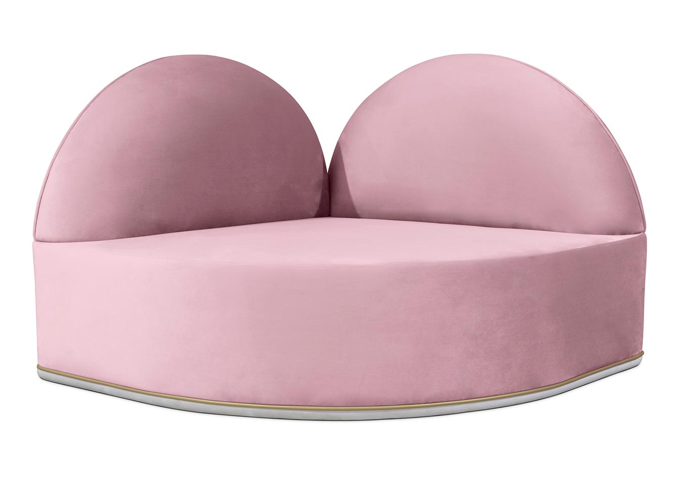Levendige regenboog lounge bank