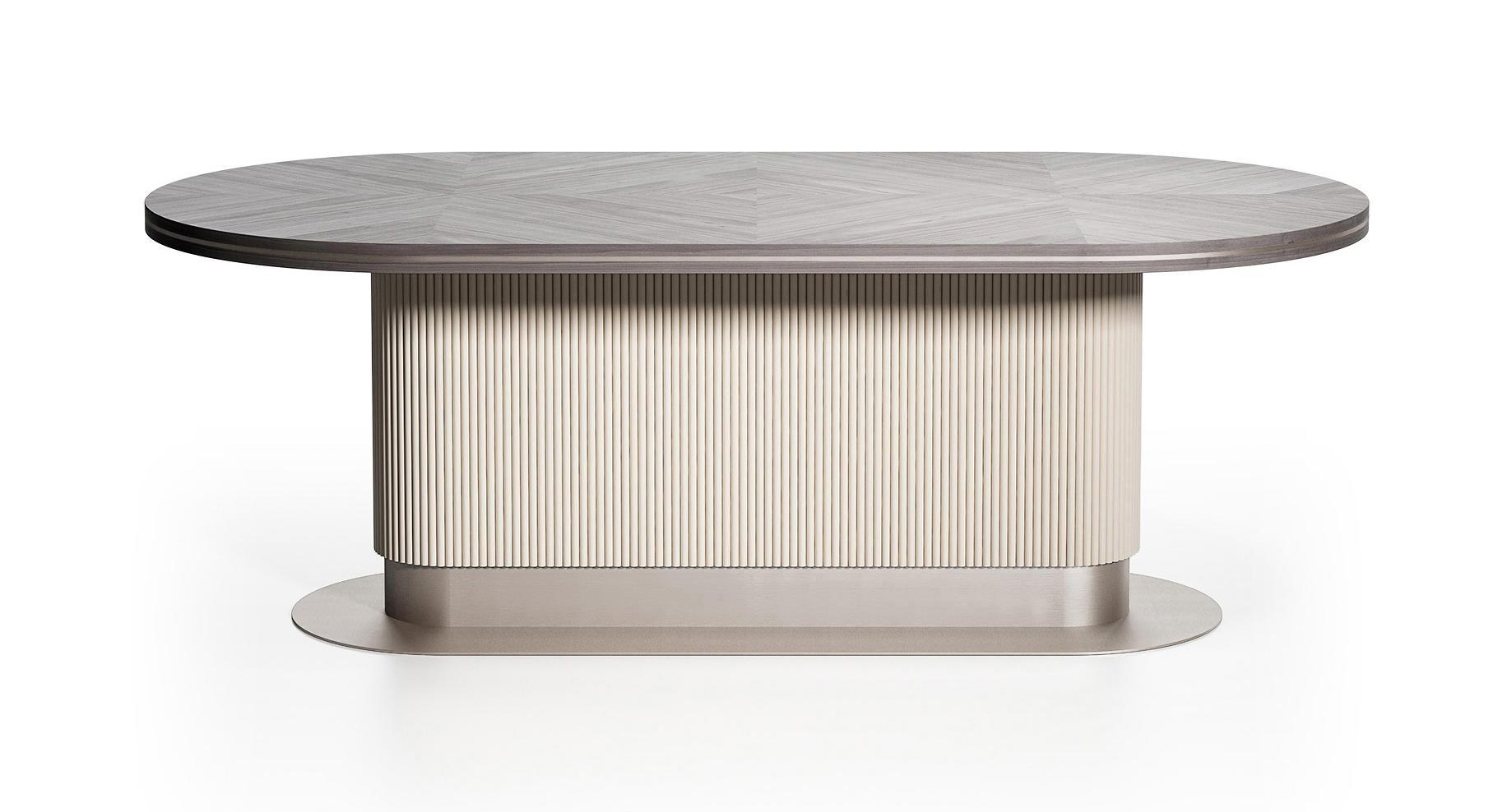 Cocoon Royal ovale tafel | Tafelblad: Houten | Afmetingen: B 250 cm