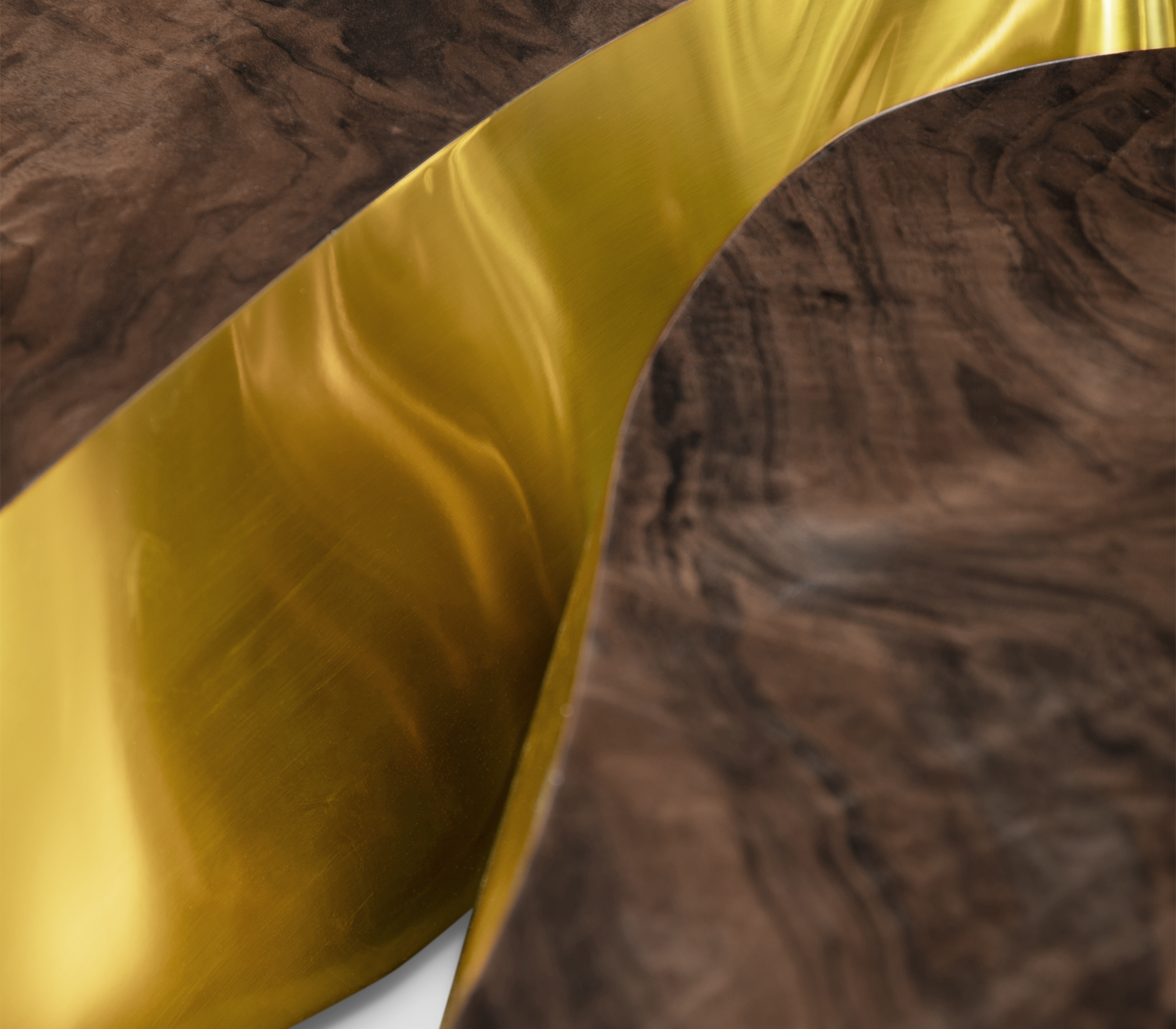 Fissure ovale walnoot salontafel