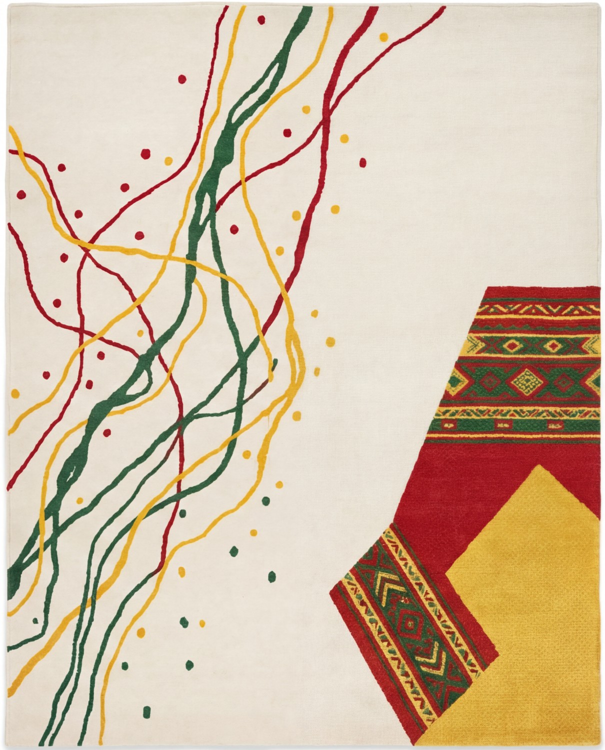 Tapis Calligraphic Paths Color