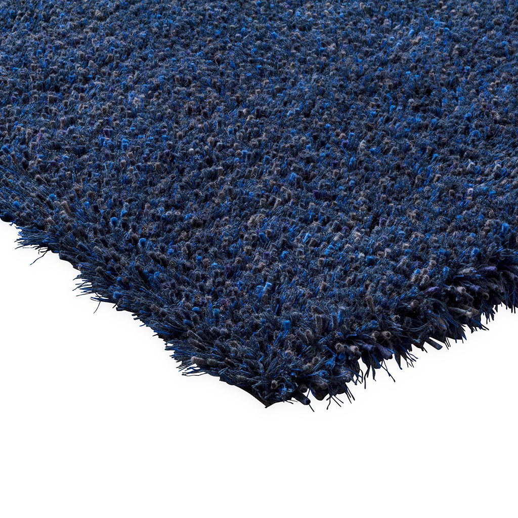 Tapis Sprout Cobalt Eclipse artisanal | Taille: 140 × 200 cm