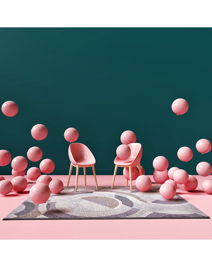 Tapis abstrait tissé à la machine | Taille: 120 × 170 cm