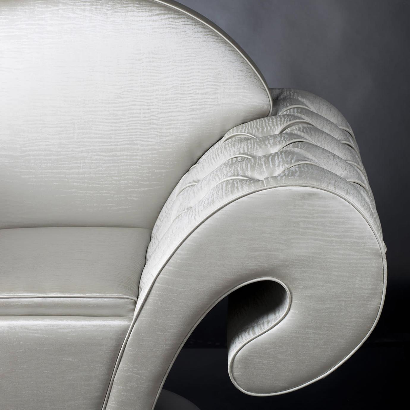 Fauteuil pivotant blanc Silhouette