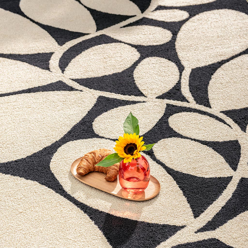 Sycamore zwart outdoor vloerkleed | Maat: 140 × 200 cm