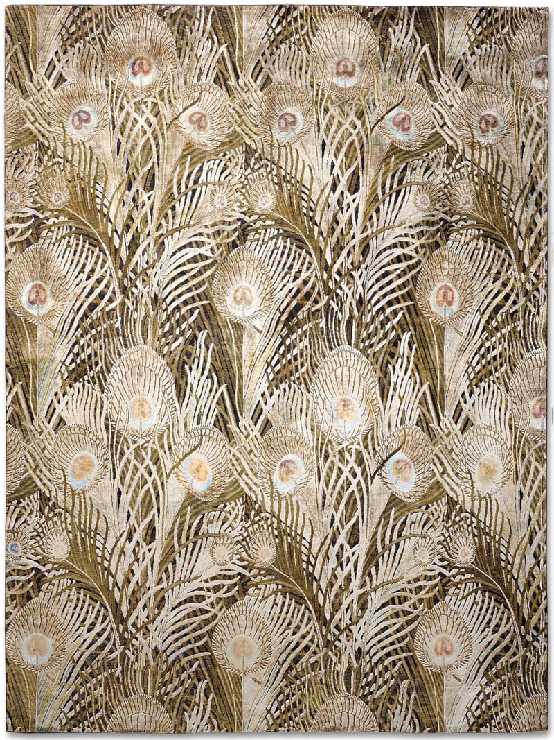 Feathers handgemaakt luxe vloerkleed