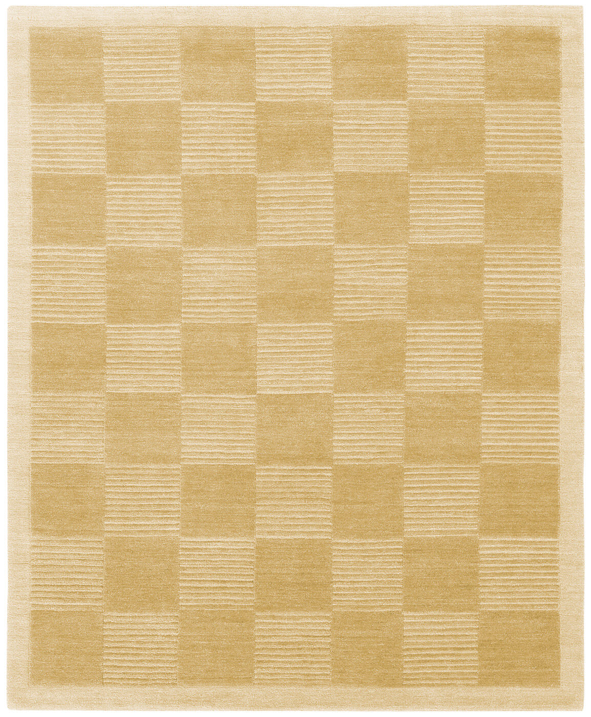Tapis Deep Cut Border beige