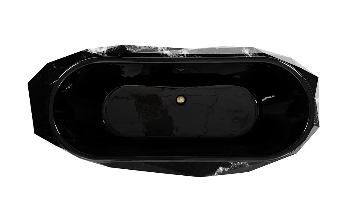 Baignoire Gemstone en marbre composite