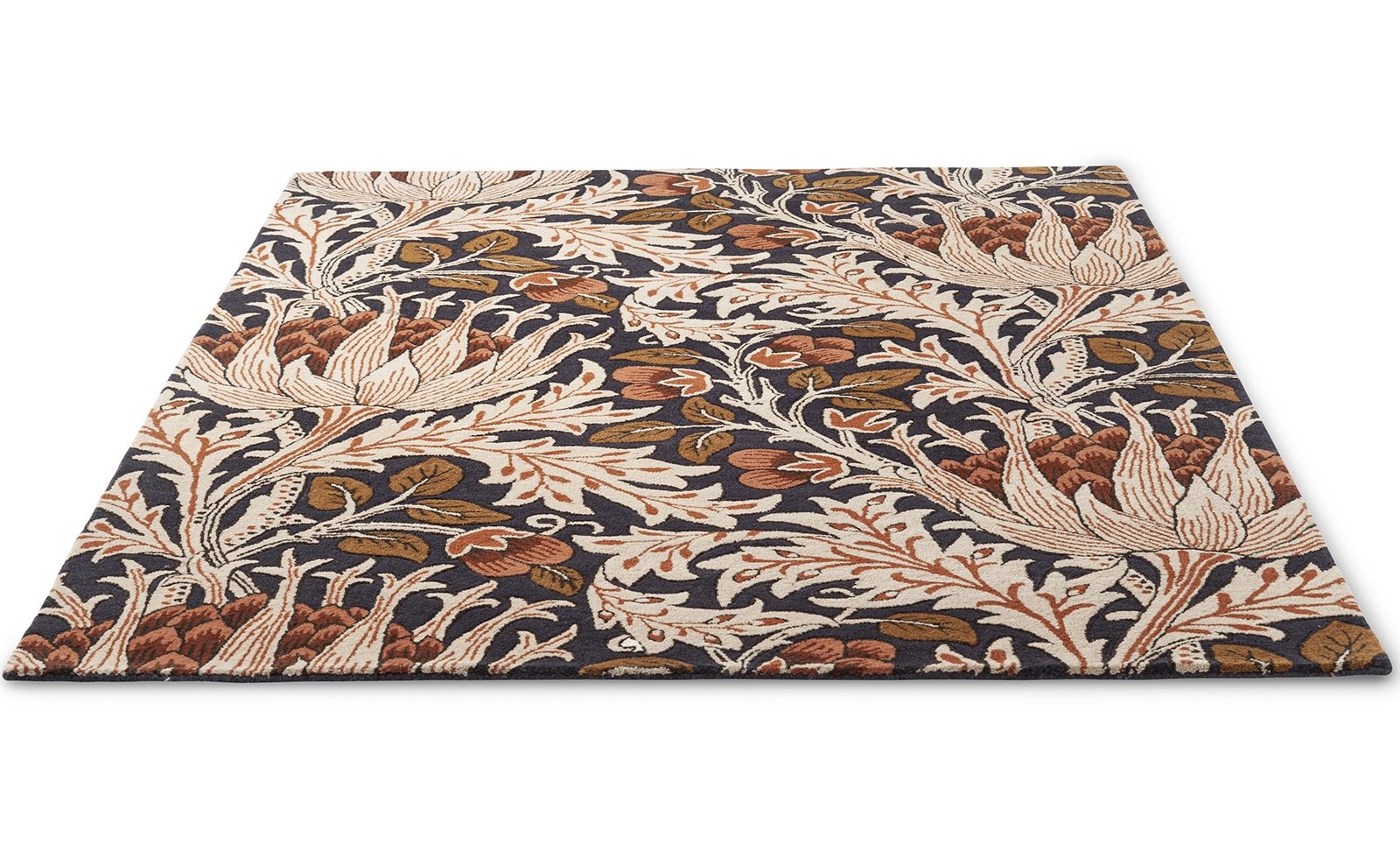 Artichoke amber/houtskool vloerkleed | Maat: 250 × 350 cm