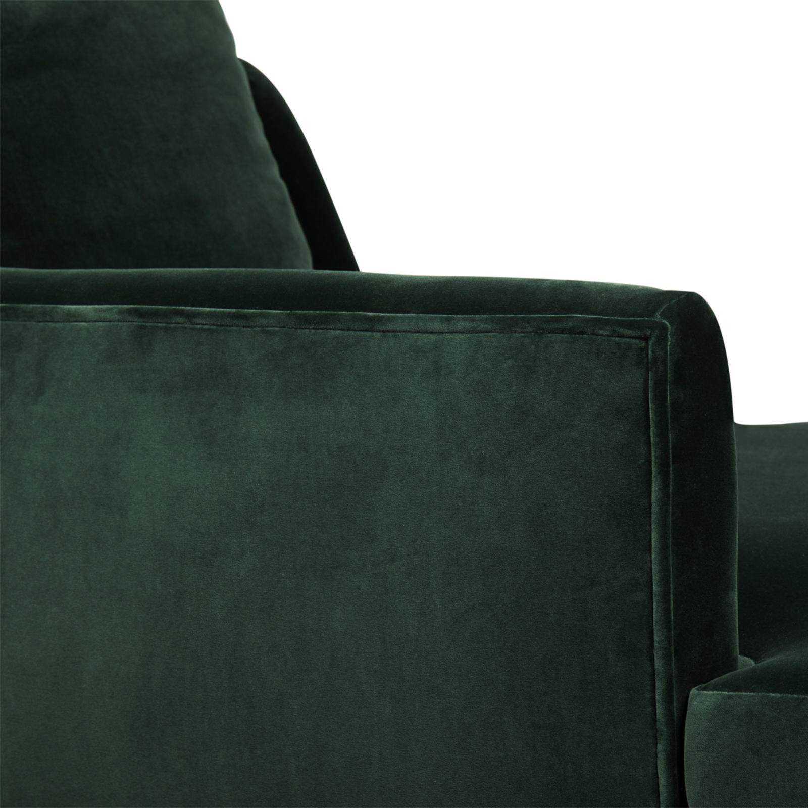 Chaise longue en velours peluche