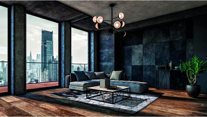 Tapis Gabriel géométrique gris | Taille: 195 × 280 cm