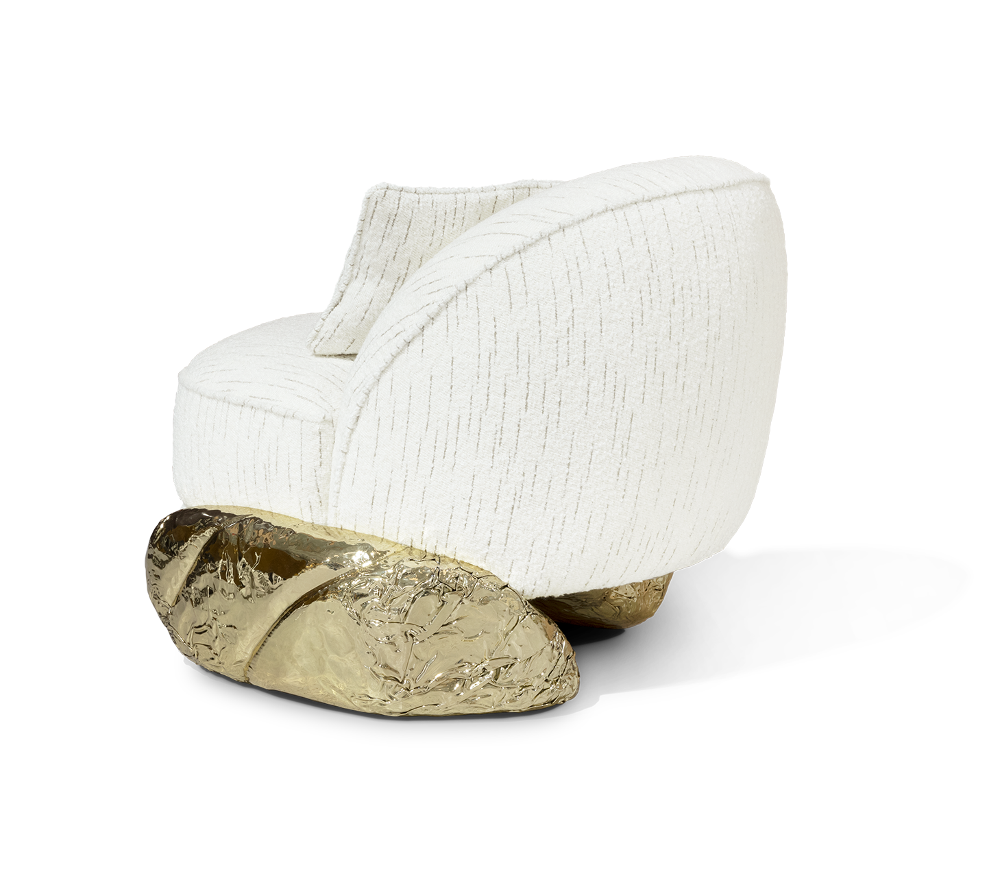 Fauteuil blanc Angora II