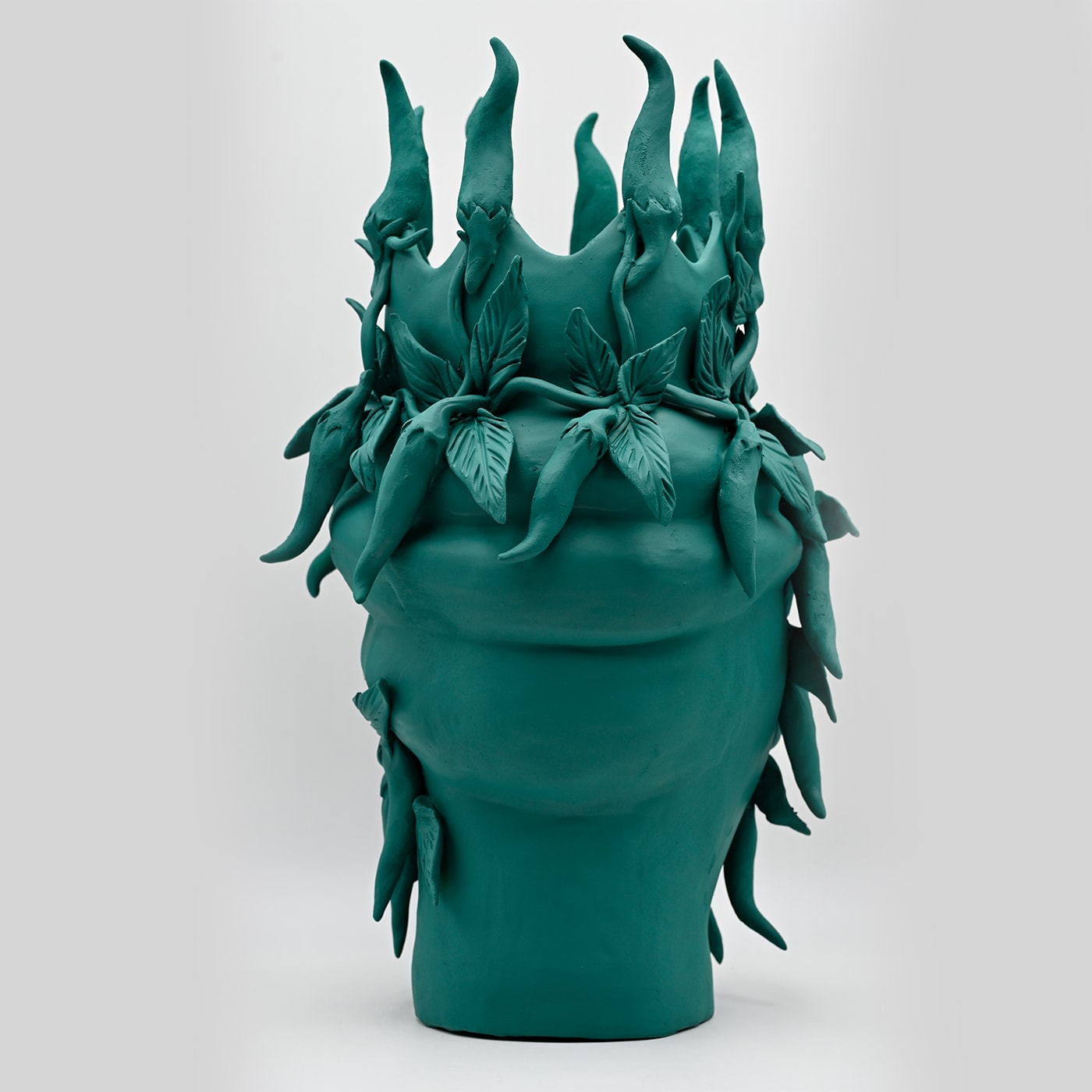Sculpture vert foncé Moorkop