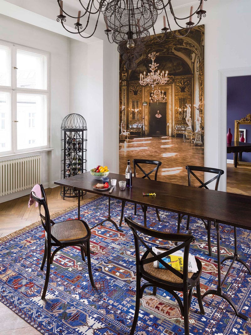 Balouch roze luxe handgeknoopt vloerkleed