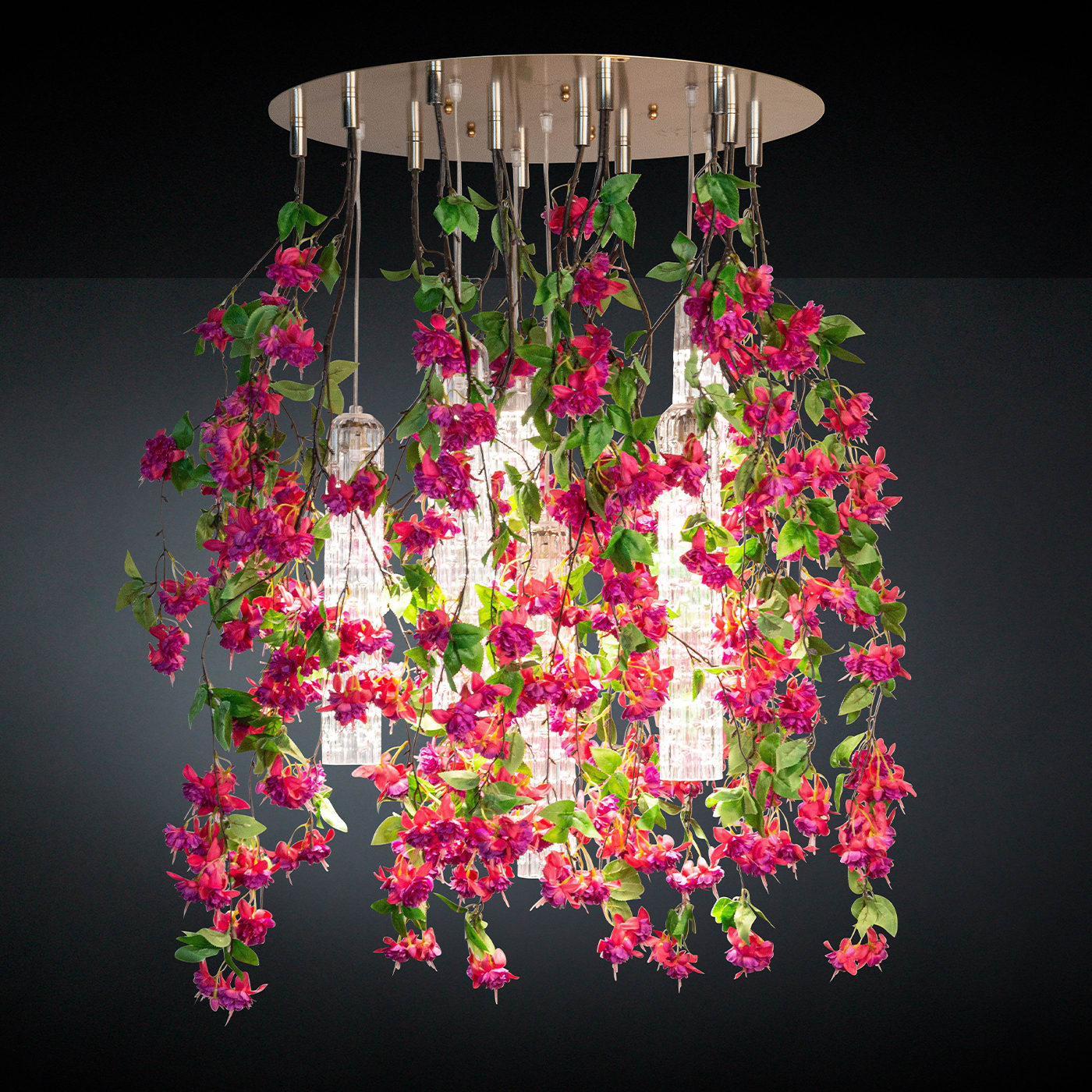 Grand lustre Pink Cascade