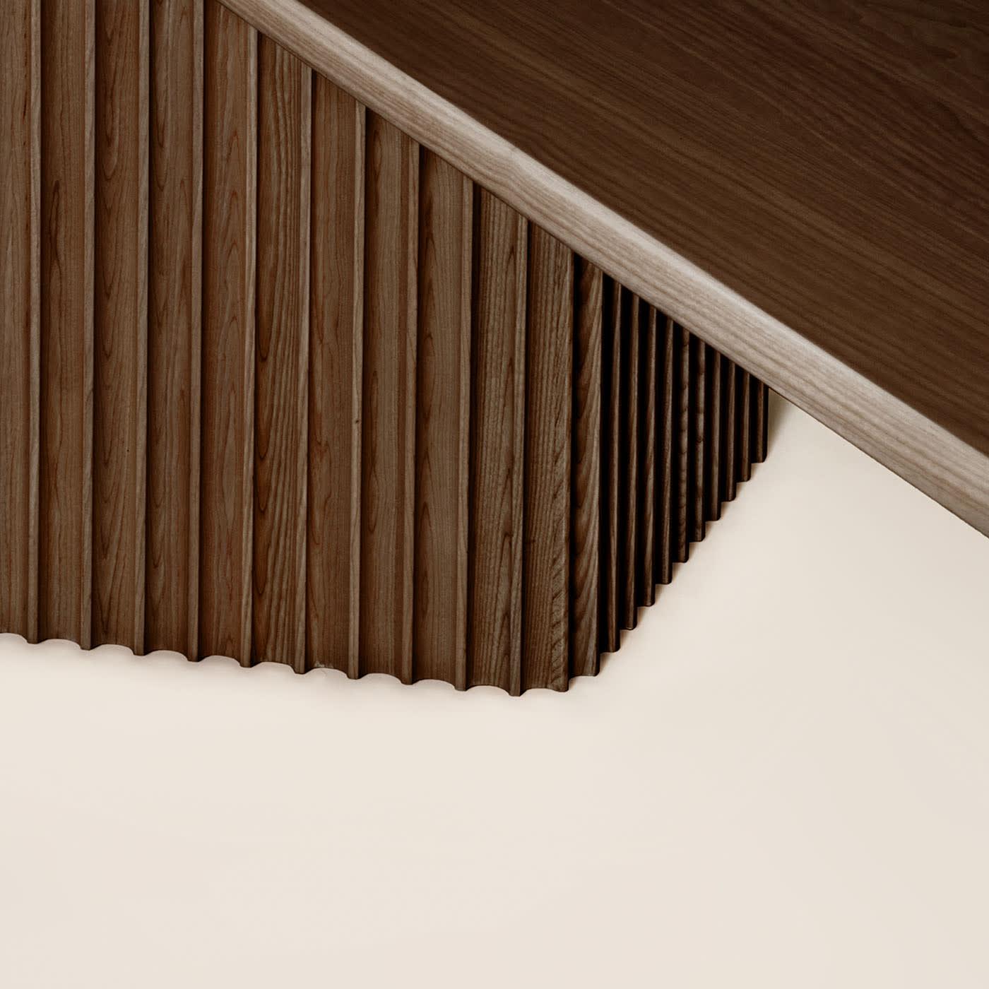 Table en frêne brune Basalto