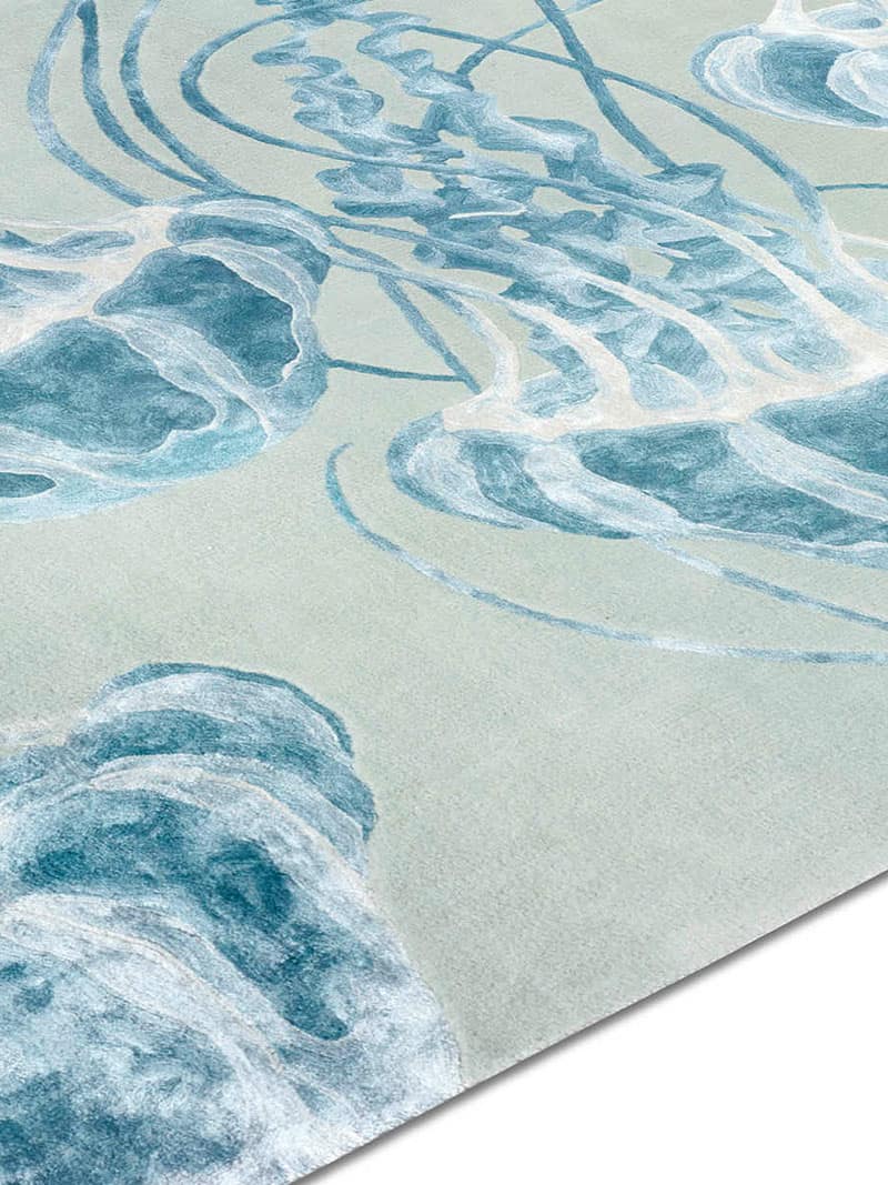 Tapis noué à la main Jellyfish