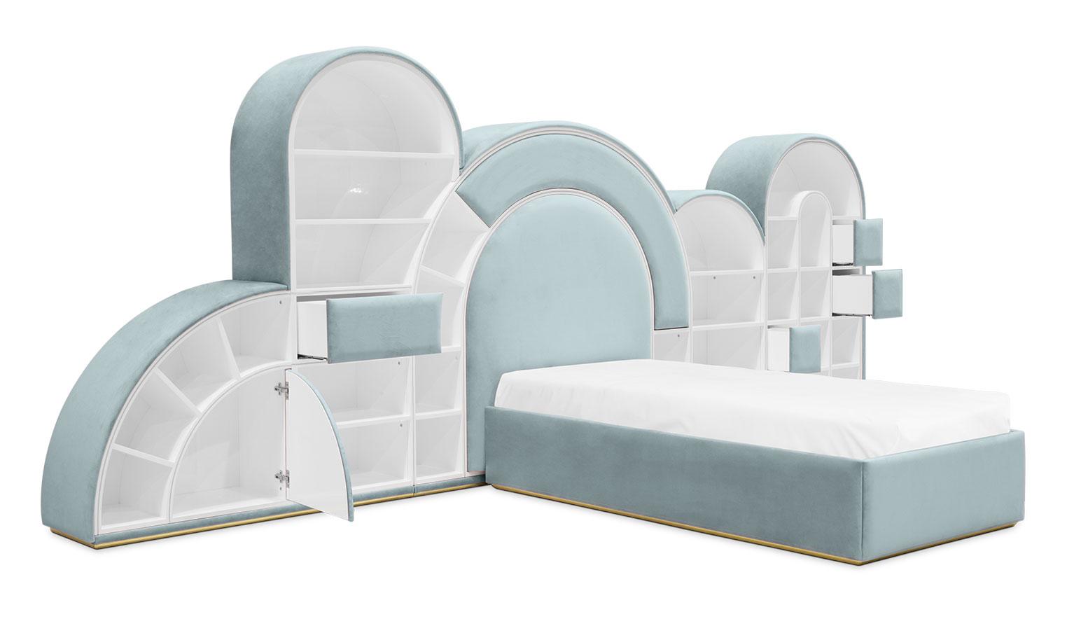 Lit Marshmallow bubble-gum bleu