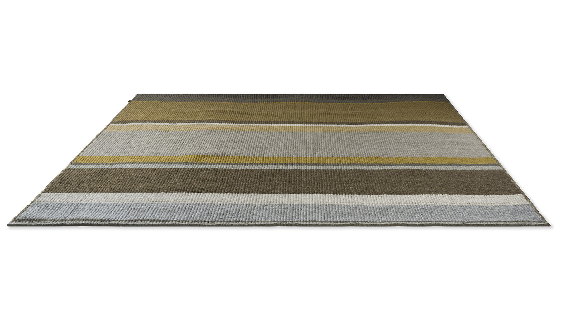 Artisan Stack oker vlakgeweven tapijt | Maat: 250 × 350 cm
