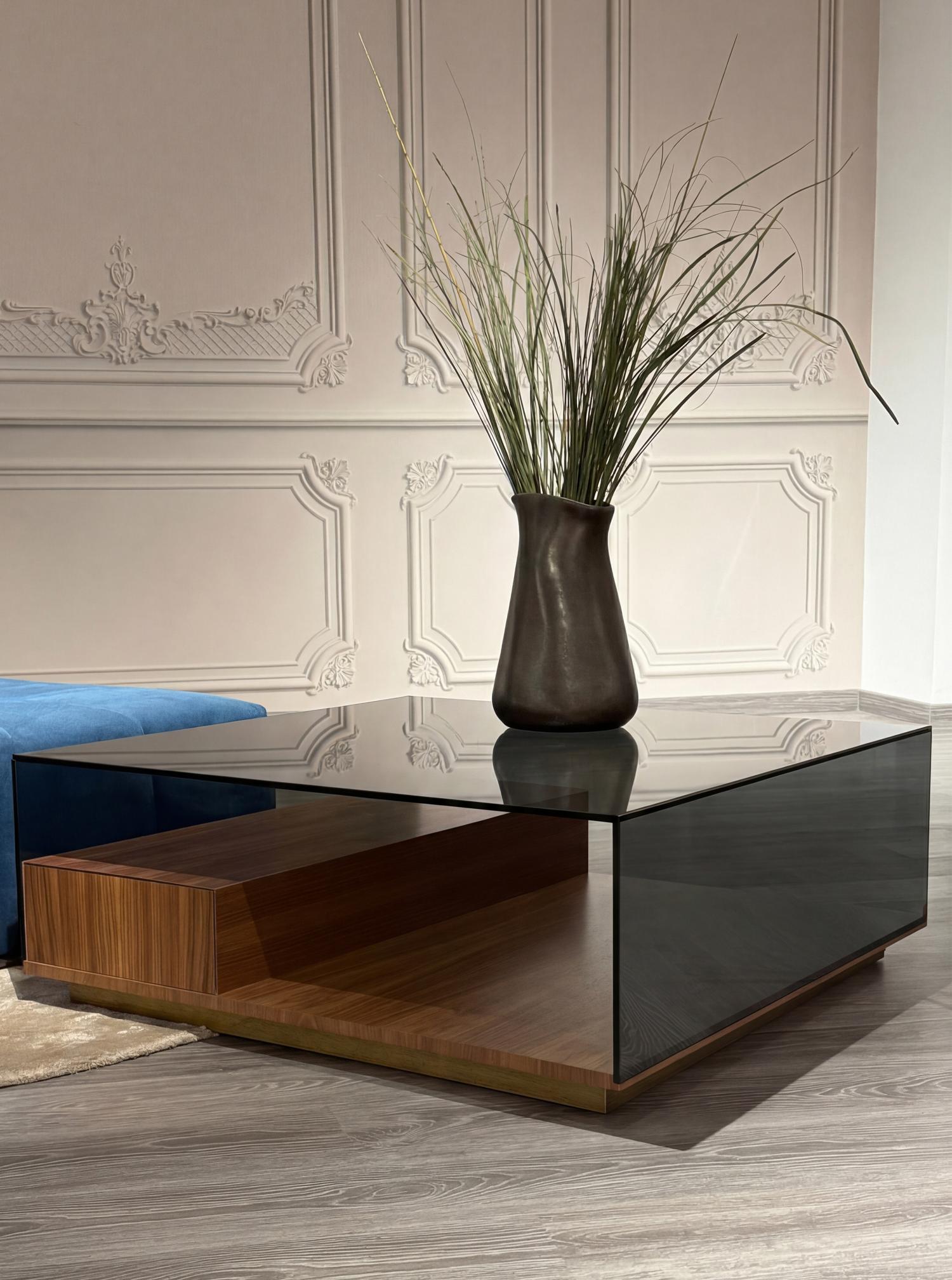 Peter glazen salontafel