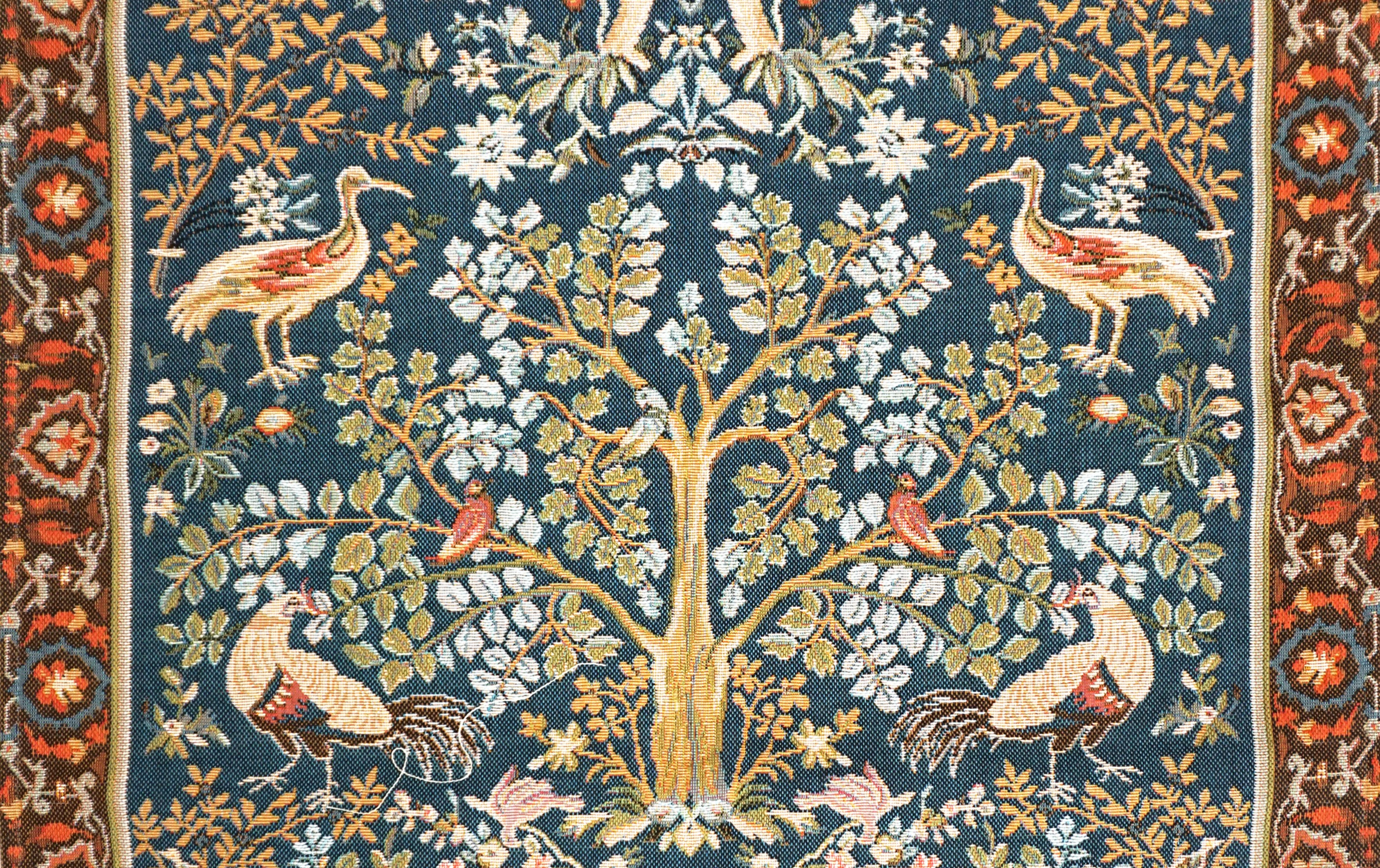 De boom, in W. Morris stijl wandtapijt | Maat: 75 × 125 cm