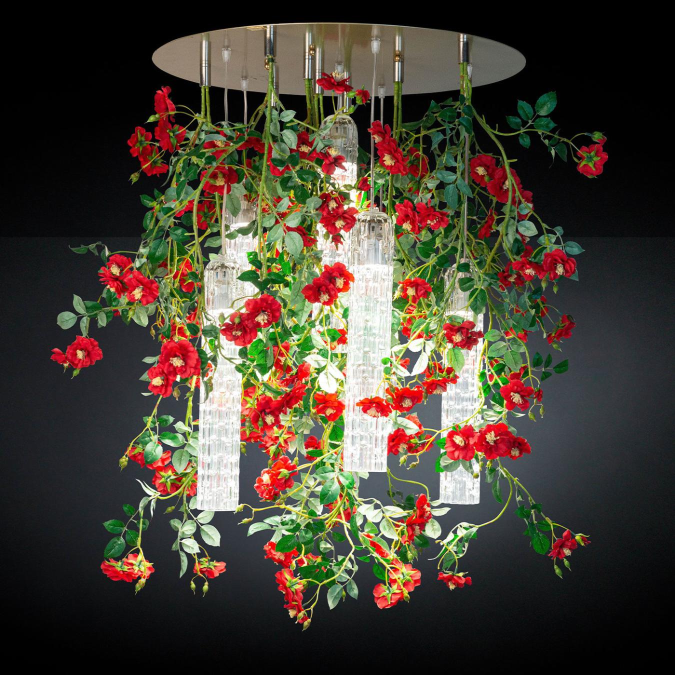Grand lustre Wil Red Roses