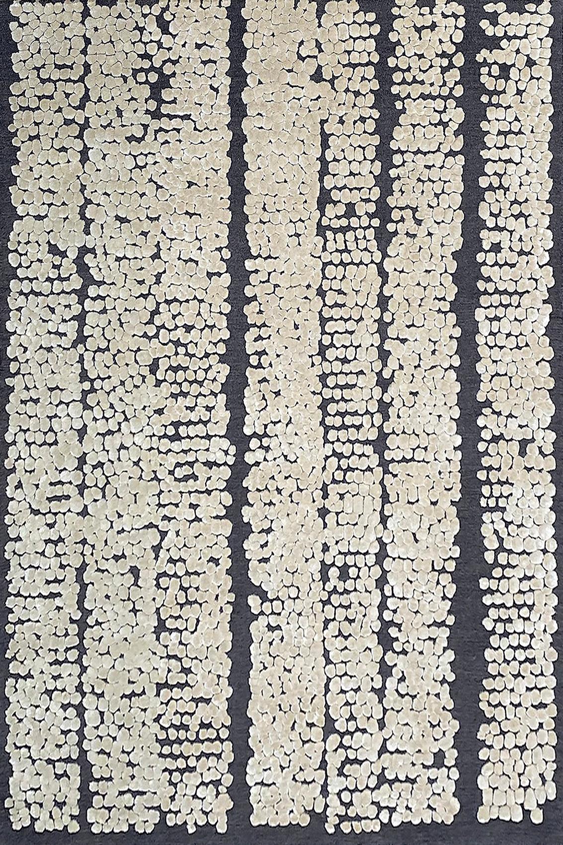 Pad linen zwart tapijt | Maat: 200 × 300 cm