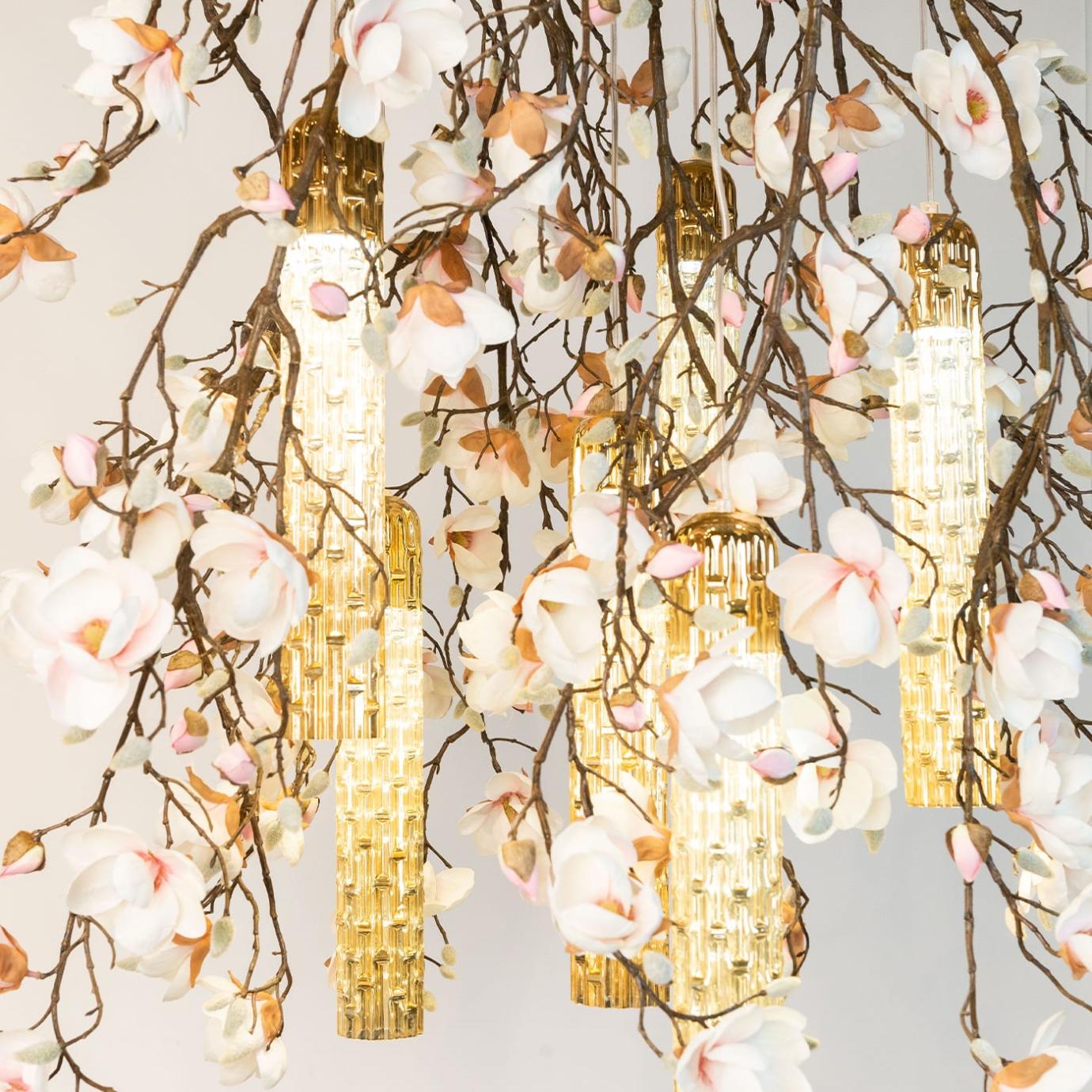 Magnolia witte kroonluchter