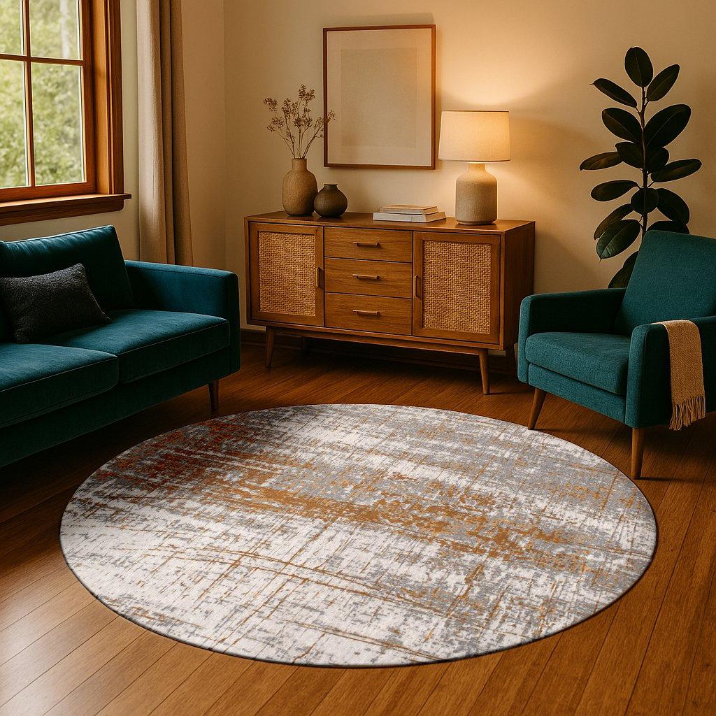 Central Green tapijt | Maat: Ø 140 cm
