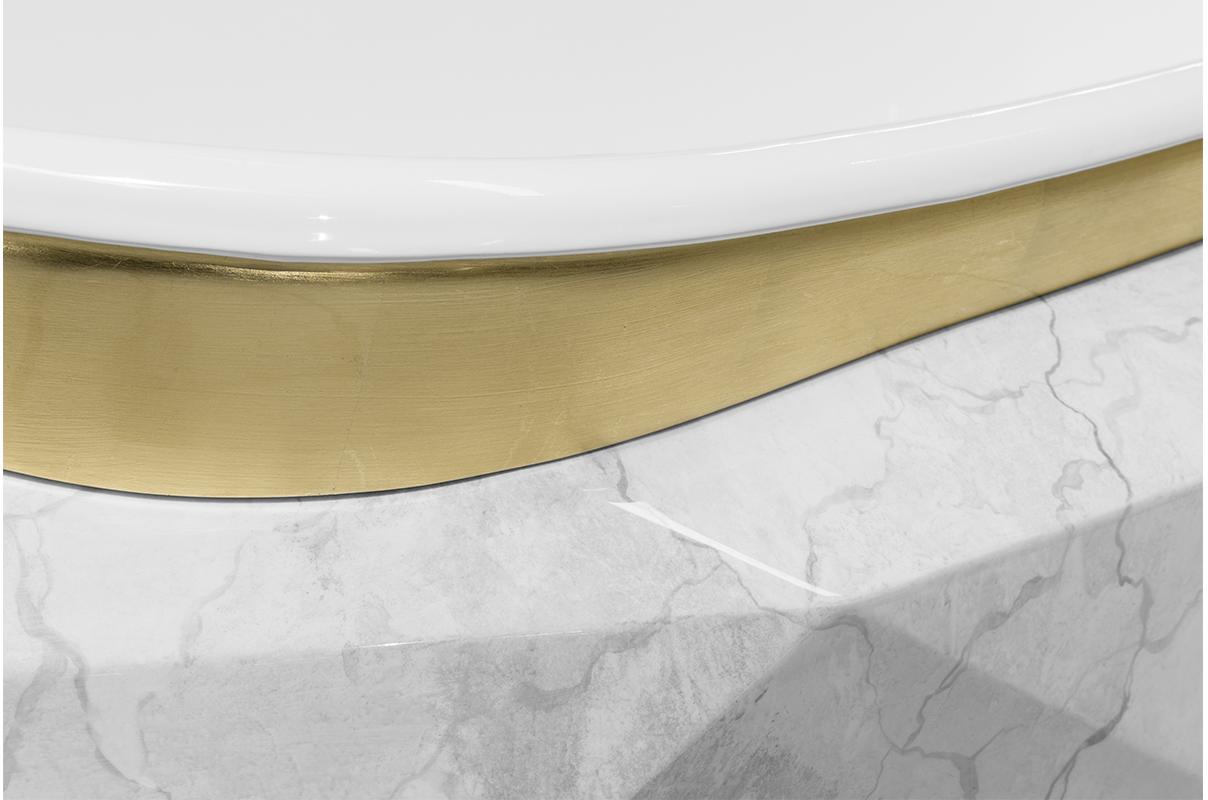 Baignoire Gemstone en marbre composite