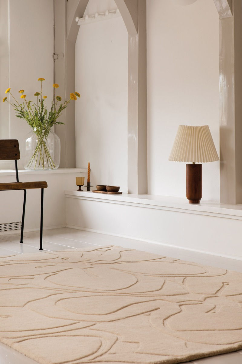 Romantic Magnolia crème tapijt | Maat: 170 × 240 cm
